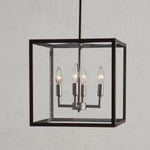 Load image into Gallery viewer, Ferrix Modern Outdoor Lantern Iron Pendant Lamp - Industial Glass Lighting Design
