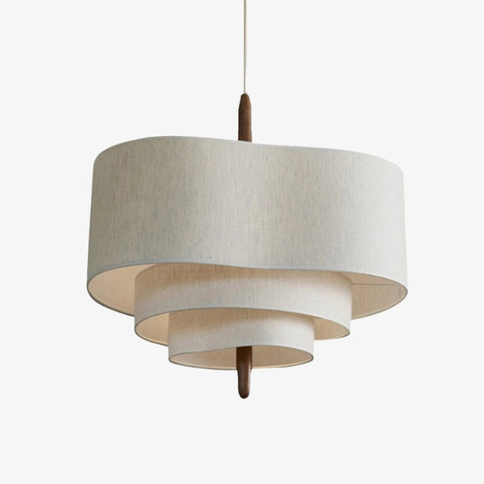 Lámpara Colgante de Tela en Capas Softlume - Lámpara Escultural con Pantalla Suave para Iluminación Ambiental en Casa