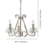 Bild in der Galerieansicht laden, Talonis Kristall-Kronleuchter - Traditioneller Kerzenstil aus Messing und Nickel für Wohnzimmer und Esszimmer