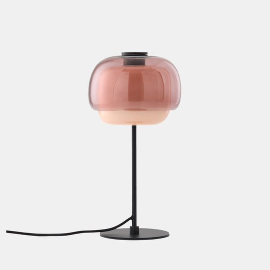 Clinco Table Lamp – Retro Mushroom Glass Light for Bedroom Décor