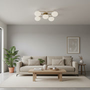 Lampe plafonnier Brimush moderne à plusieurs globes avec lumière douce diffusée pour l'entrée ou le salon