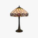 Load image into Gallery viewer, TF Hutchinson Art-Glass Tiffany Style Table Lamp – Handcrafted Design for Home and Office