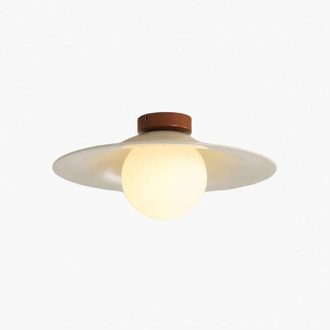 Covinare Retro Iron Ceiling Lamp – Adjustable Tri-Color Flush Mount Light for Bedroom and Hallway