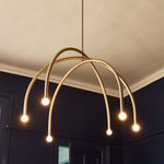 Load image into Gallery viewer, Borvia Arc Chandelier - Simple Modern Rotatable Lamp Arm
