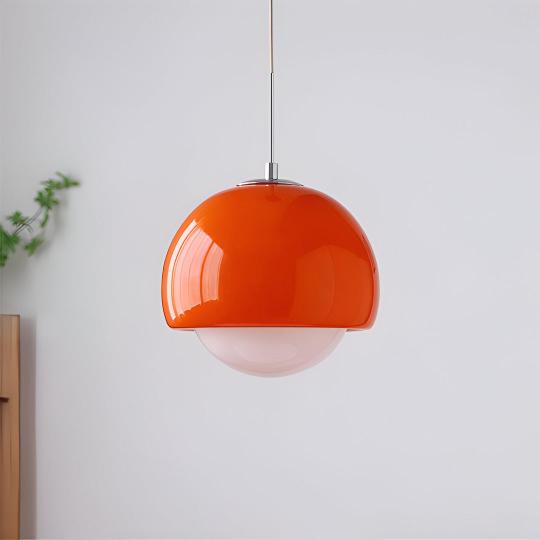 Nordic Lipko Pendant Light – Compact Frosted Globe Hanging Lamp for Apartments and Cozy Nooks