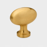 Carica l'immagine nella visualizzazione Galleria, Small natural brass pigeon egg cabinet knob