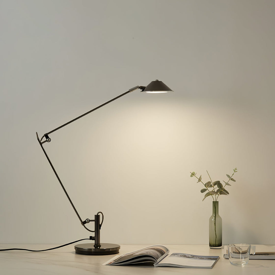Verstellbare Schwarze Büroarbeitslampe