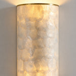 Load image into Gallery viewer, Nacrelith Capiz Shell Wall Sconce Layered Texture Design - Modern Wall Lamp for Living Space