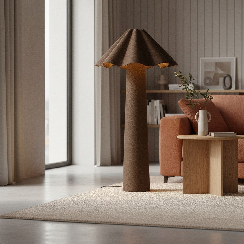 Weavara Rzeźbiarska Lampa Podłogowa – Nowoczesny Przejściowy Design do Salonów i Pokoi Wypoczynkowych