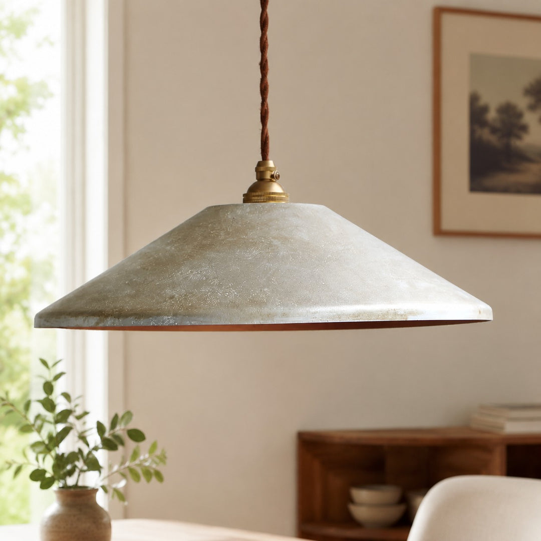 Lampada a sospensione nordica rustica fatta a mano con effetto arrugginito