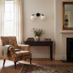 Load image into Gallery viewer, Glorica Glass Wall Sconce - Modern Vintage Vanity Light Fixture
