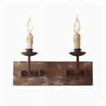 Załaduj obraz do przeglądarki galerii, Two light rustic candle wall sconce on a white background