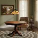 Afbeelding laden in galerijweergave, TF Dark Star Tiffany-hanger – glas-in-lood geometrisch ontwerp plafondlamp voor woonkamers