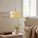 Load image into Gallery viewer, Opal Fluted Clear Glass Contemporary Pendant Lamp for Kitchen &amp; Hallway
