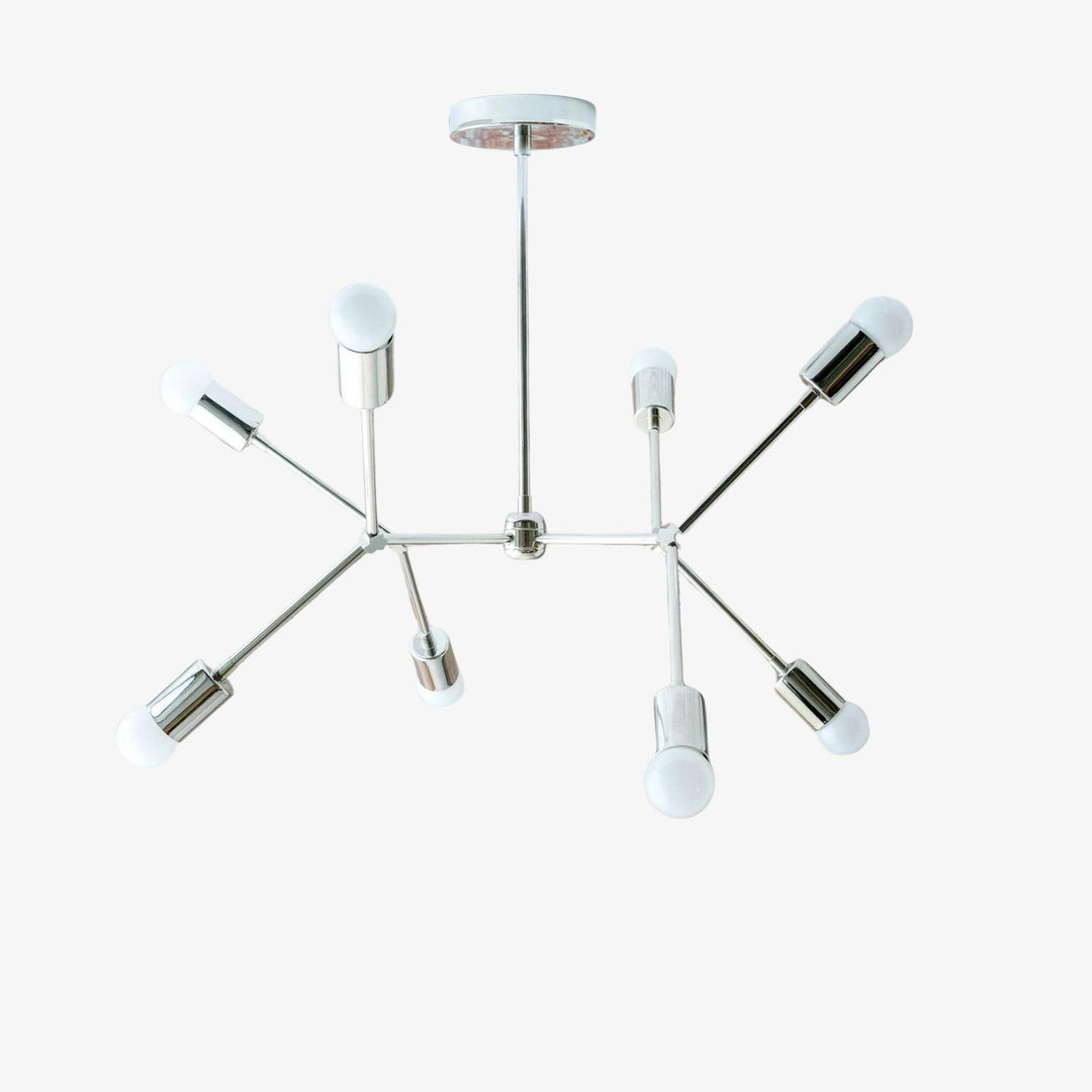 Mobilux Line Mobilux Line Modern Geometric Chandelier - Brass Ceiling Light Fixture