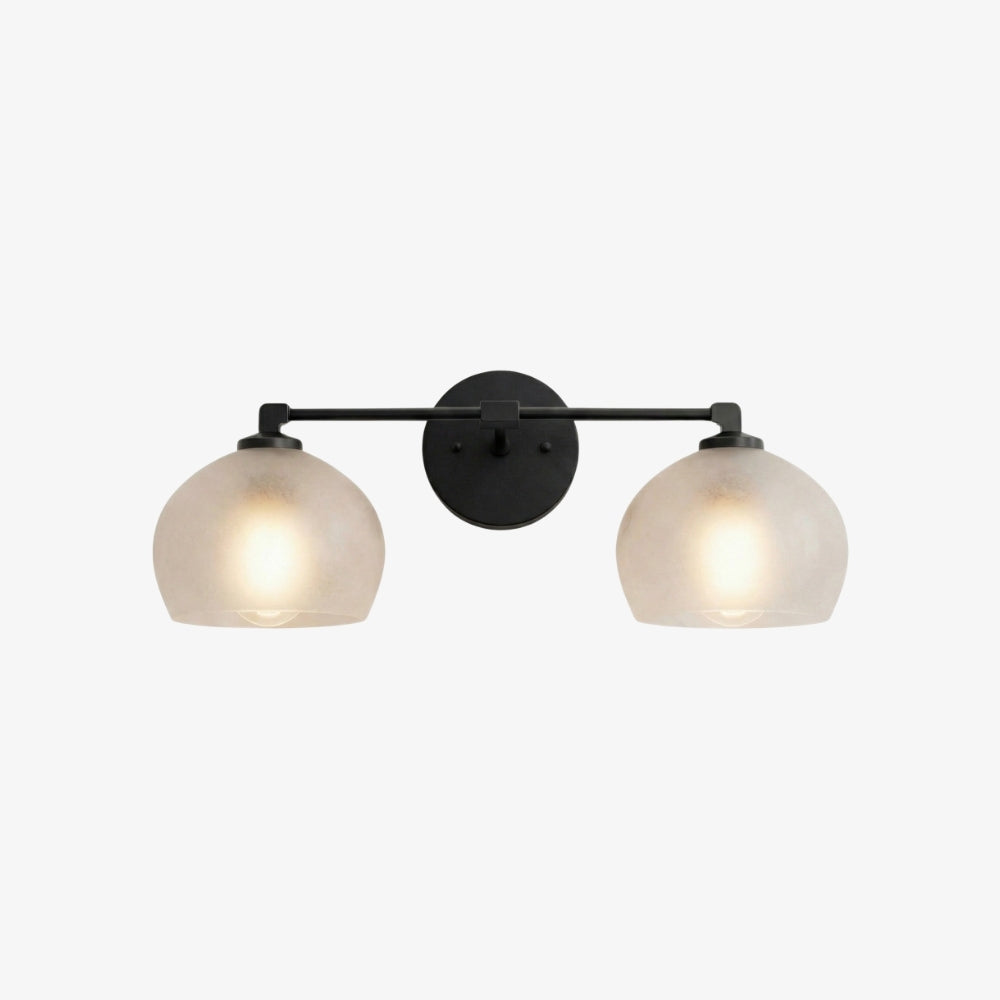 Auruca Globe Wall Light Bellflower Inspired Shape - Minimalist Metal Glass Sconce for Living Room