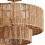 Afbeelding laden in galerijweergave, Layered rattan shade detail