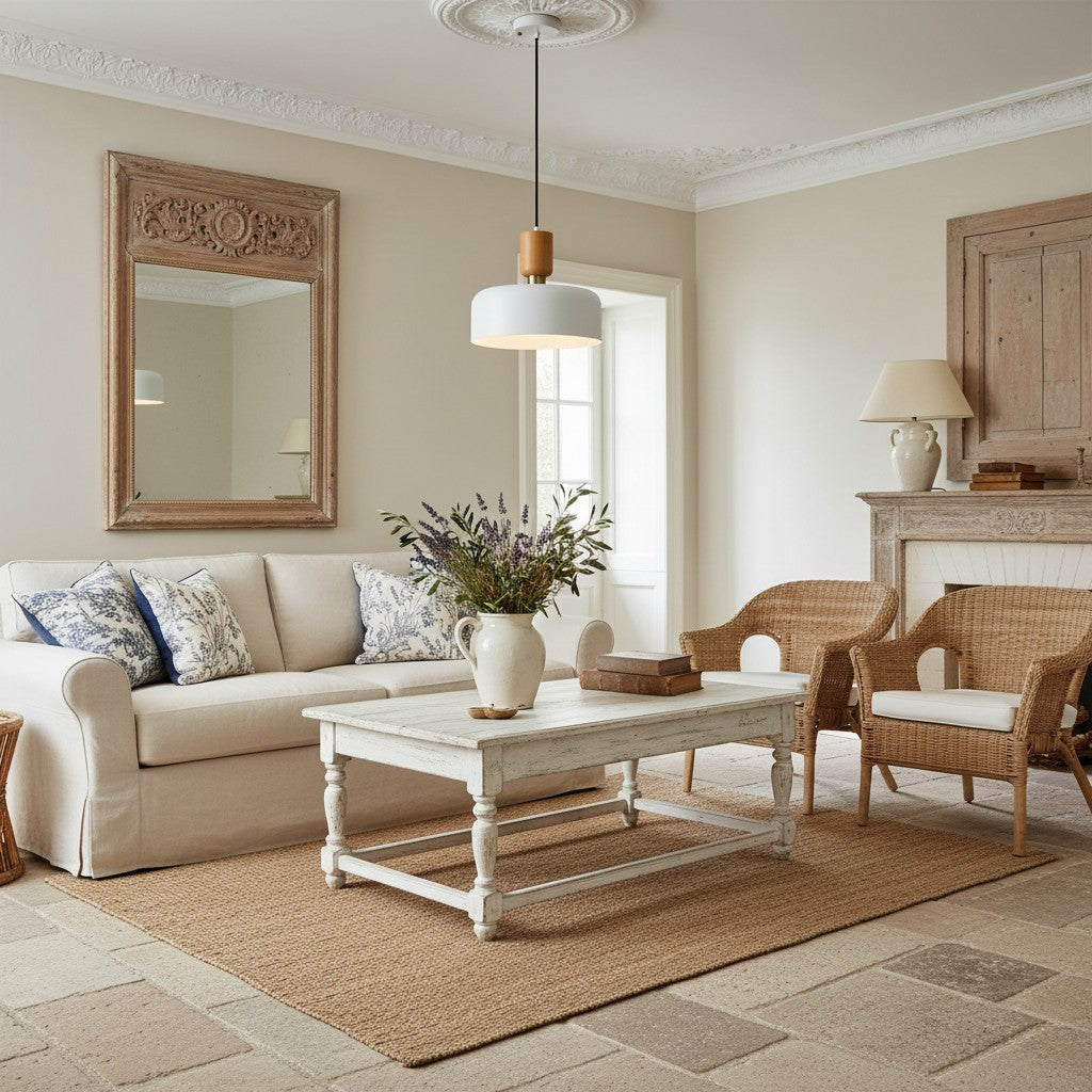 Orbulis Natuurlijke Houtnerf Cirkelvormige Hanglamp – Moderne Minimalistische Lamp voor Eilanden en Entrees