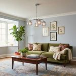 Charger l’image dans la visionneuse de la galerie, Suspension globe en verre Tracian style milieu du siècle pour salle à manger