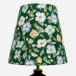 Cargar imagen en el visor de la Galería, Green Floral Ceramic Table Lamp with Fabric Shade