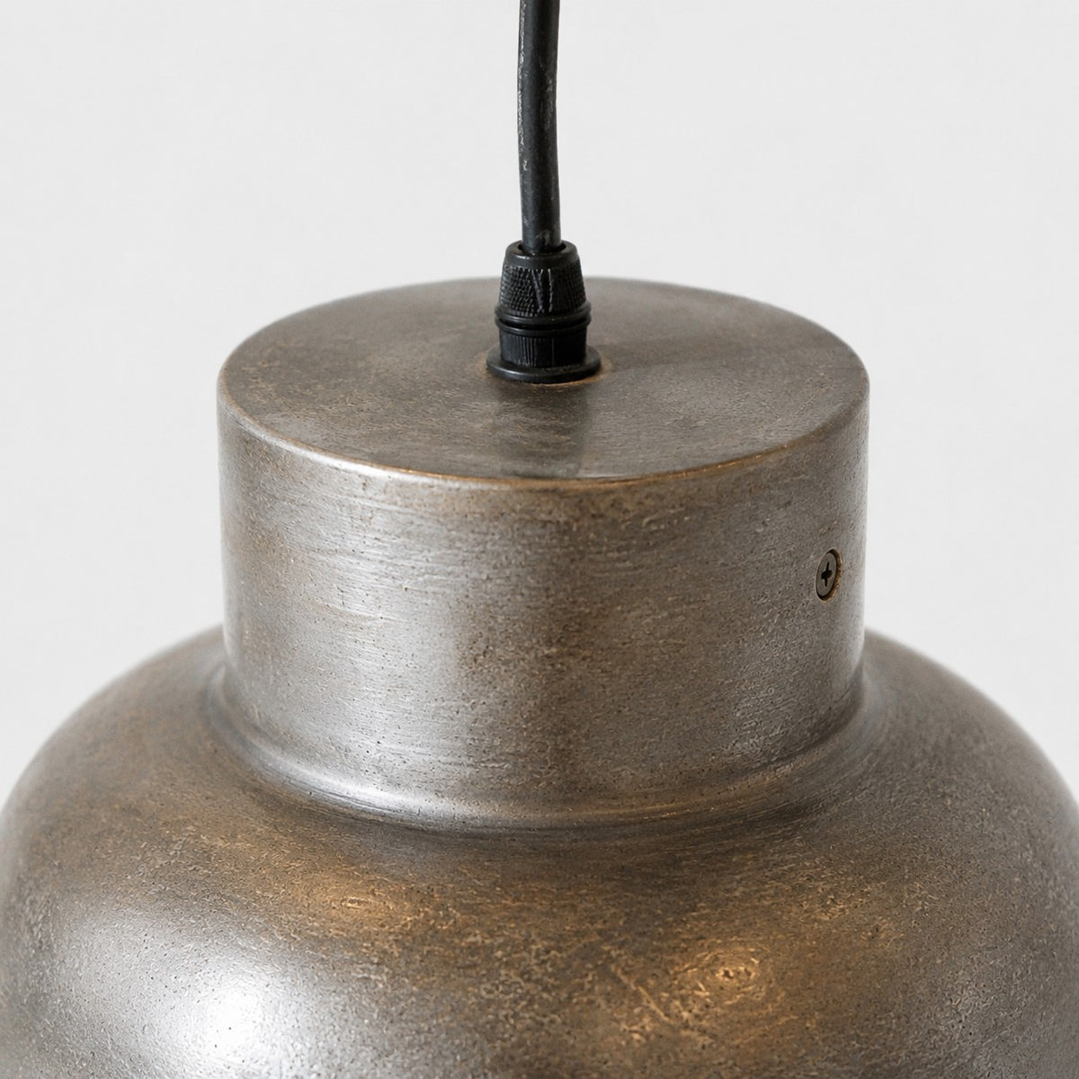 Aged Metal Industrial Pendant Light