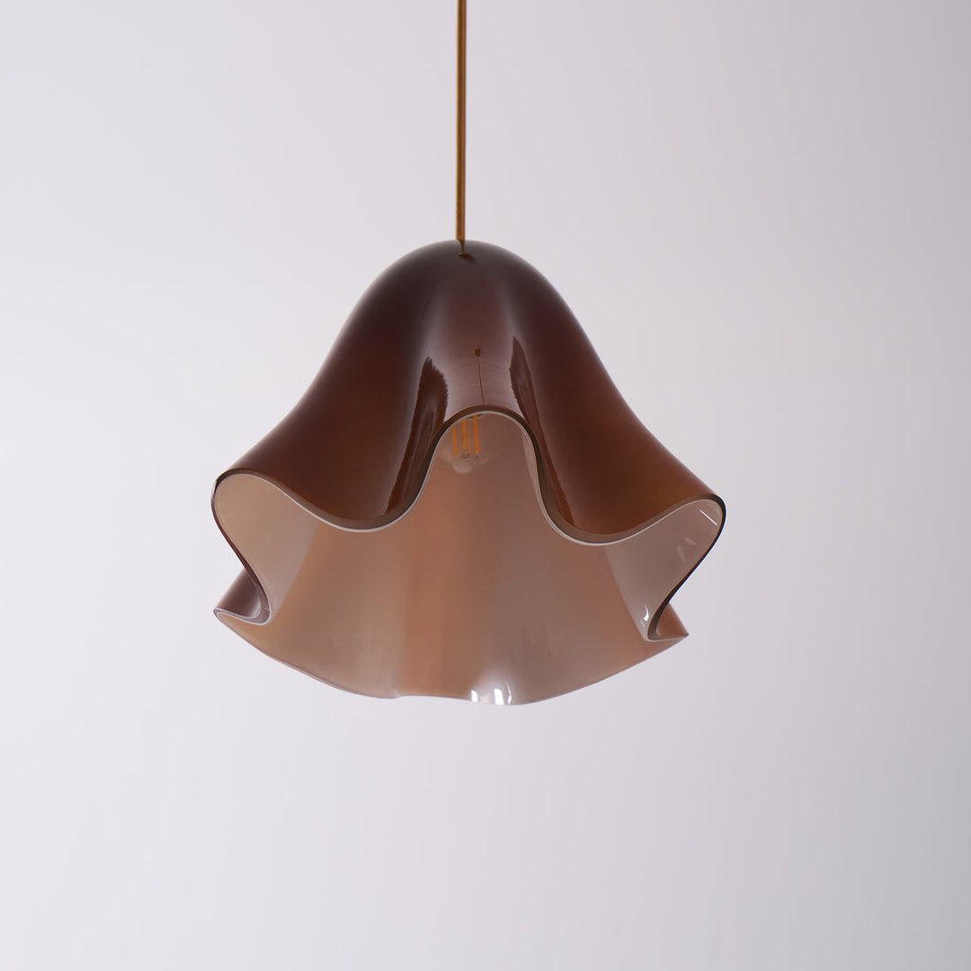 Bellina Artistic Glass Pendant Light - Modern Bloom Inspired Hanging Ceiling Lamp