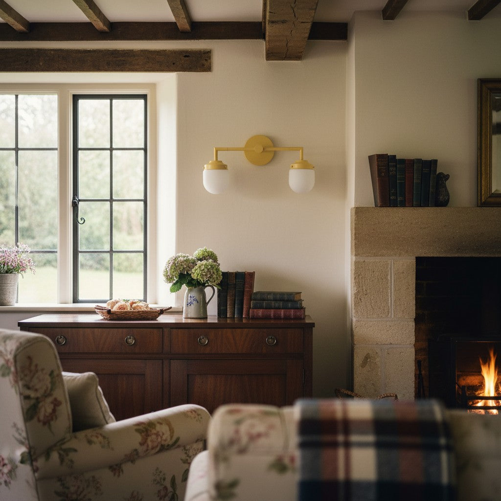 Opalume Globe Shade Modern Vanity Light for Bathroom & Dressing Room