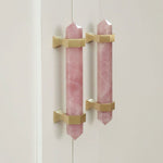 Load image into Gallery viewer, Brass Crystal Door Knobs: Kitchen Cabinet Knobs &amp; Bedroom Drawer Pulls
