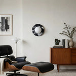 Load image into Gallery viewer, Oria Modern Square or Round Jade Wall Lamp with Alabaster Shade for Bedroom or Bathroom Vanity