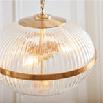 Load image into Gallery viewer, Luntra Contemporary Multi-Light Pendant with Textured Glass for Bedrooms and Hallways