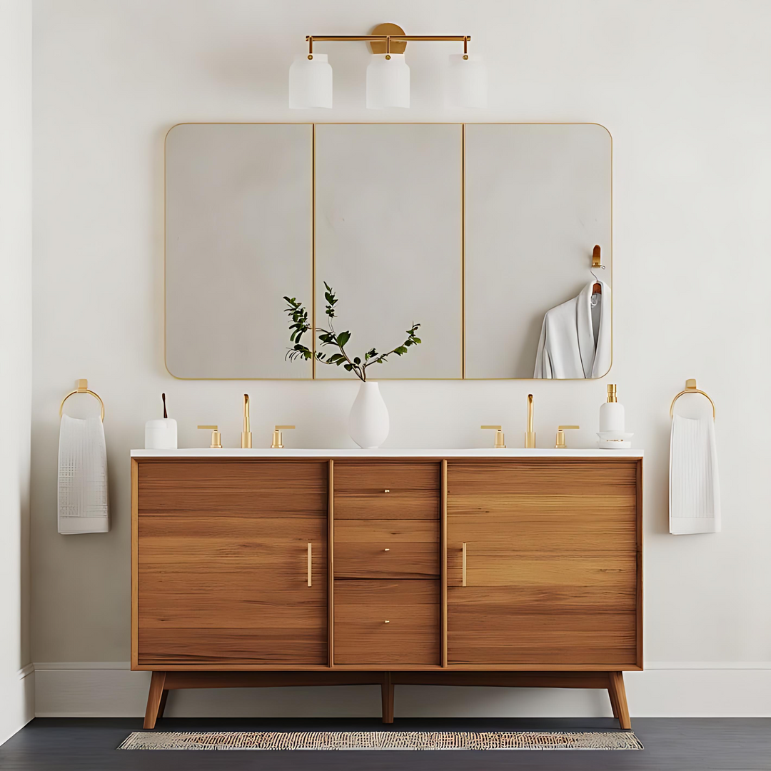 Hanton Modern 3-Light Wall Sconce - Metal Bathroom Fixture