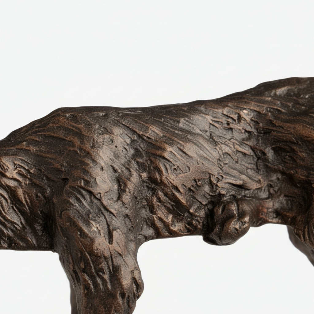 Floxo Lazy Dog Sculpture – Geometric Iron Design Modern Home Decor for Living Rooms and Offices