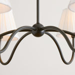 Load image into Gallery viewer, Luvora Modern Multi-Head Pleated Shade Chandelier - Stylish Fabric Ceiling Fixture
