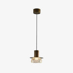 Cargar imagen en el visor de la Galería, Style A clear brass pendant light
