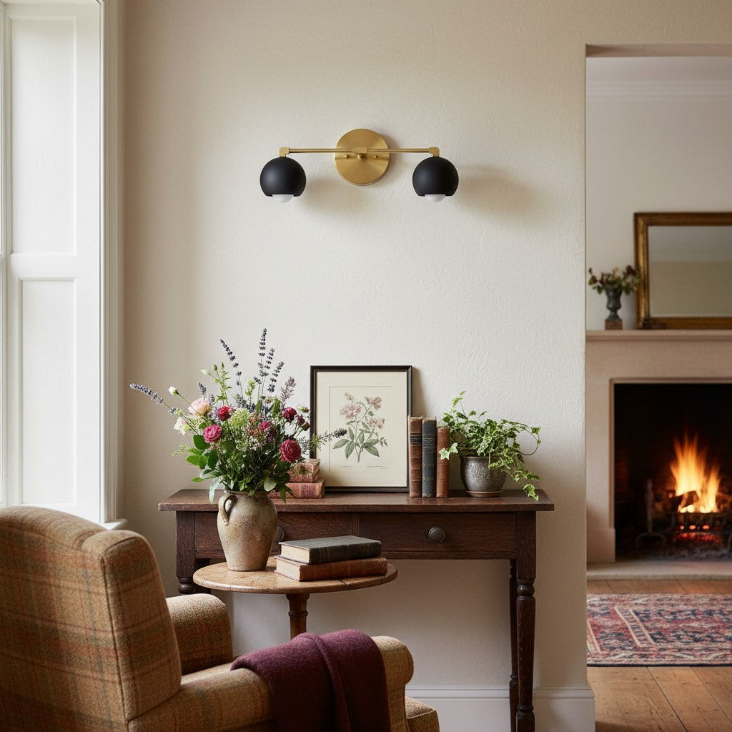 Metio Dome Decorative Vanity Light - Classic Orb Shade Bathroom Wall Lamp