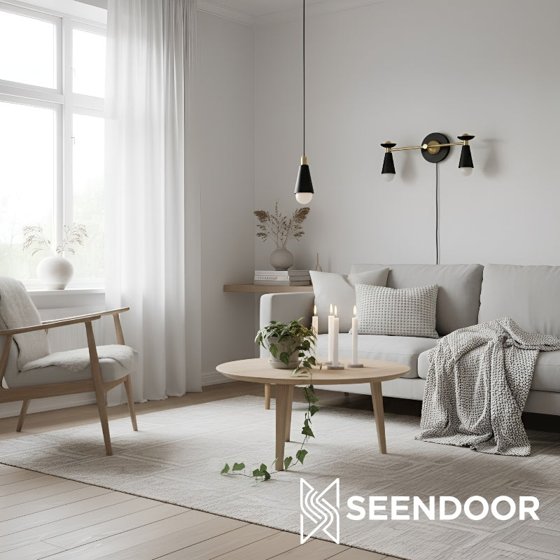 Pyralis Vintage-Style Cone Wall Sconce Brass Finish for Bedroom & Corridor