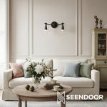 Load image into Gallery viewer, Pyralis Vintage-Style Cone Wall Sconce Brass Finish for Bedroom &amp; Corridor
