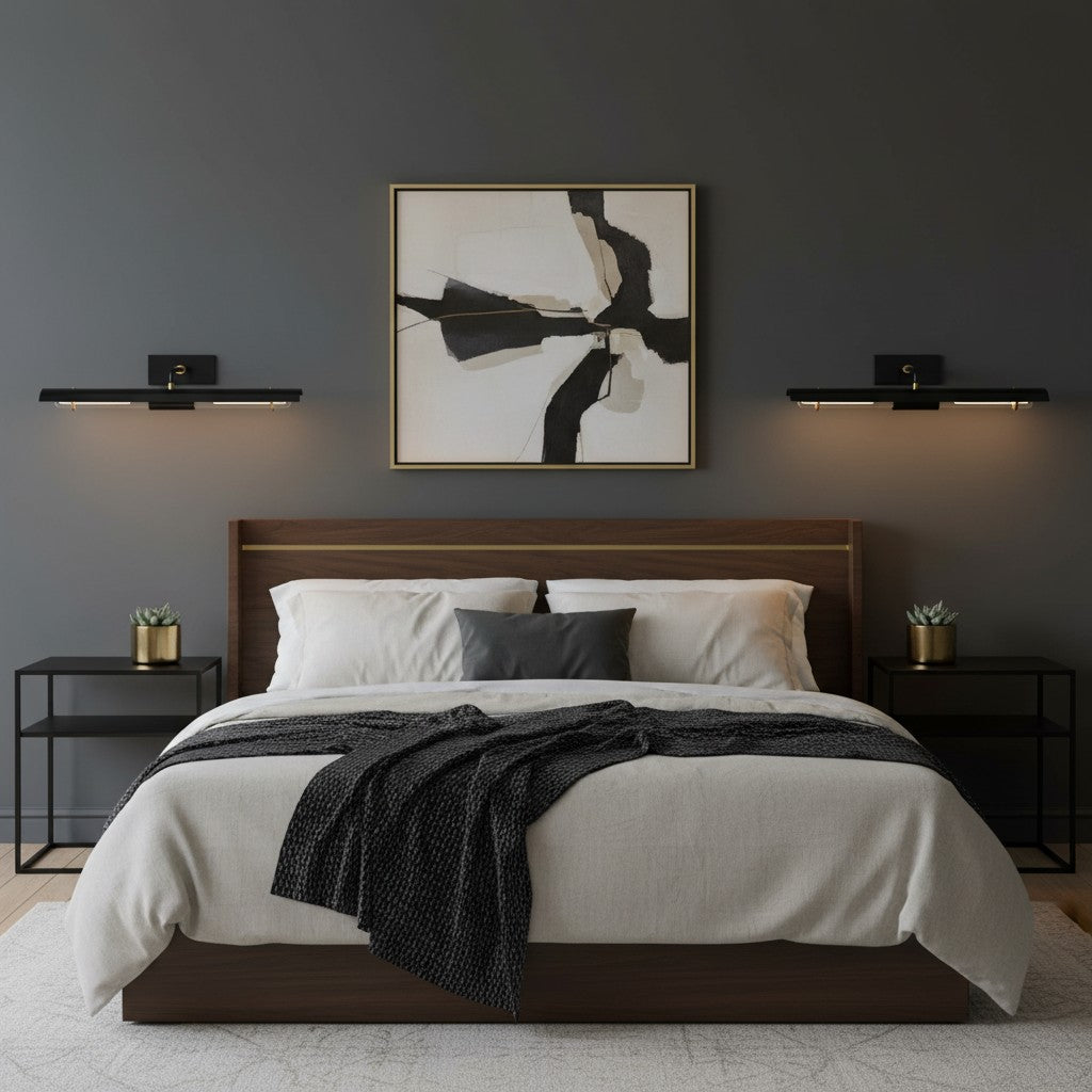 Aurix Minimalistische Eisen-Wandlampe – Elegante wandmontierte Beleuchtung zur Aufwertung jeder Innenraumkunst
