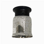 Cargar imagen en el visor de la Galería, Style H minimalist glass ceiling lamp in black finish