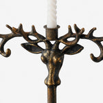 Carica l'immagine nella visualizzazione Galleria, Vintage deer head iron candle holder