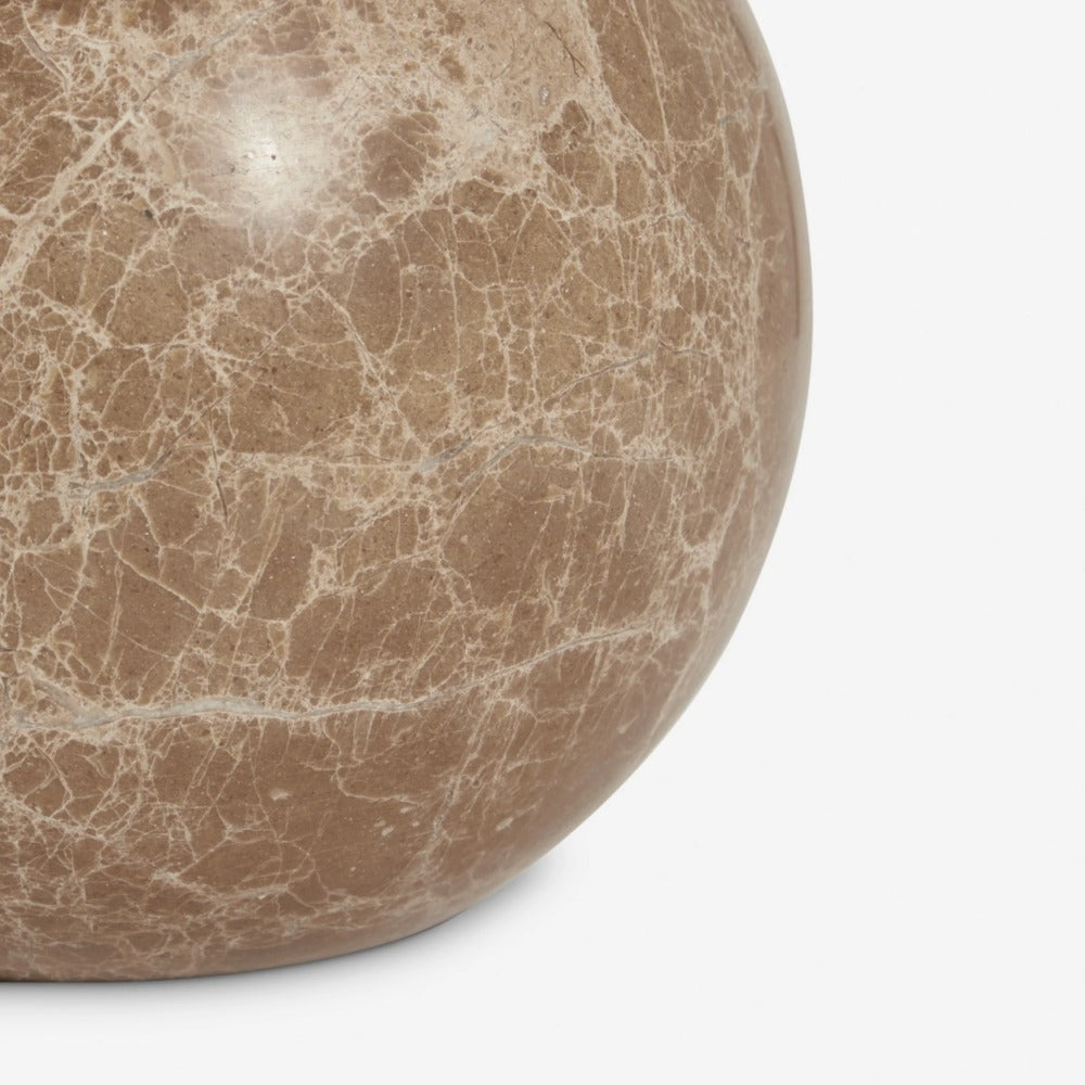 Cordove Tafellamp Sculpturale Bolvormige Voet Artistieke Tafellamp - Linnen Kap voor Slaapkamer Woonkamer