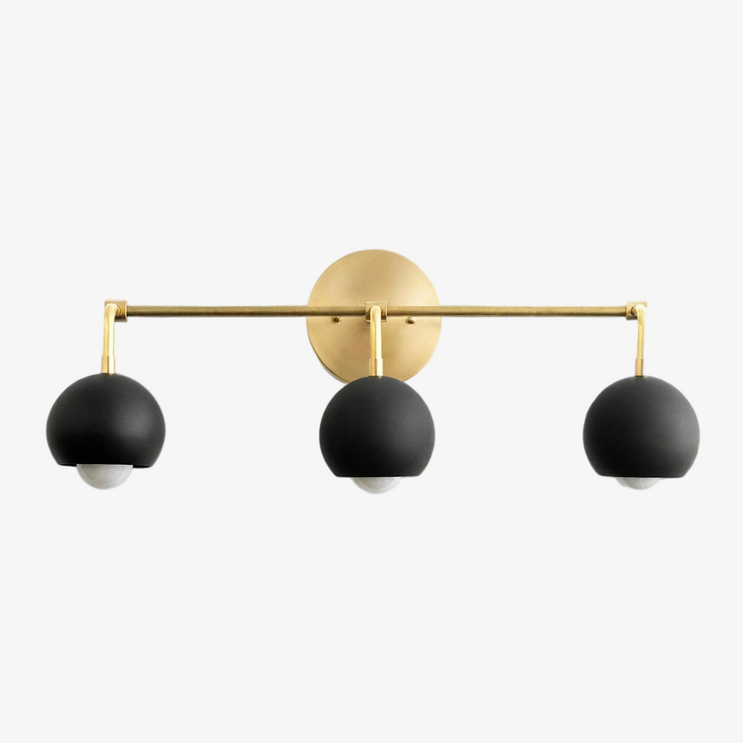 Metio Dome Decorative Vanity Light - Classic Orb Shade Bathroom Wall Lamp