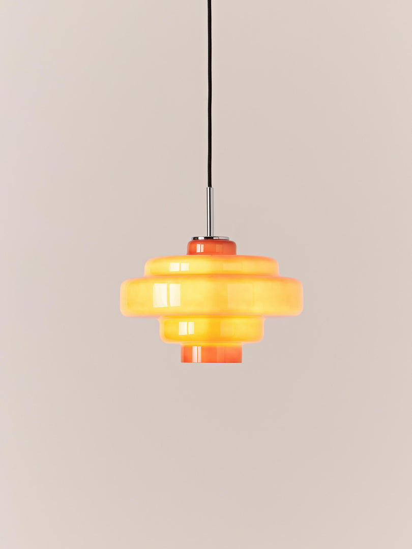 Koloro Millie Glass Pendant Light - Retro Style with Modern Elegance