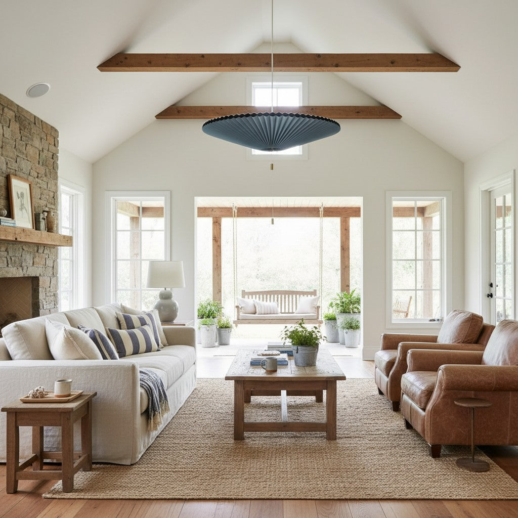 Vellmuse Vintage Interactieve Paraplu Hanglamp - Verstelbare Lampenkap Licht voor Elke Ruimte N25