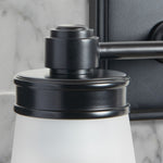 Load image into Gallery viewer, Derlina Wall Sconce Light - Zinc Alloy with Glass Shade in Modern Finishes
