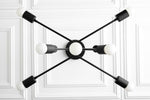 Load image into Gallery viewer, Mobilux Line Modern Chandelier - Mid Century Ceiling Light Fixture
