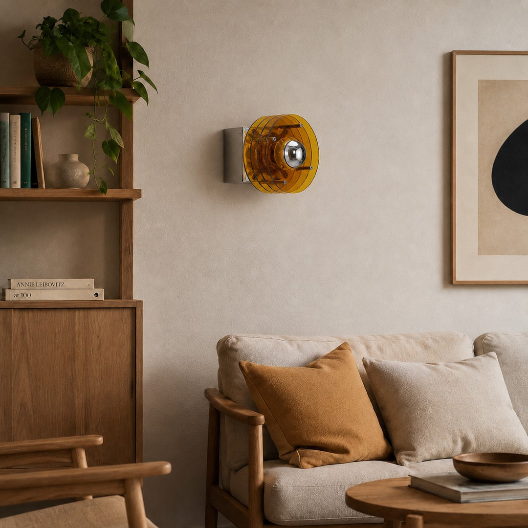 Kolorowa lampa ścienna Bauhaus z akrylu