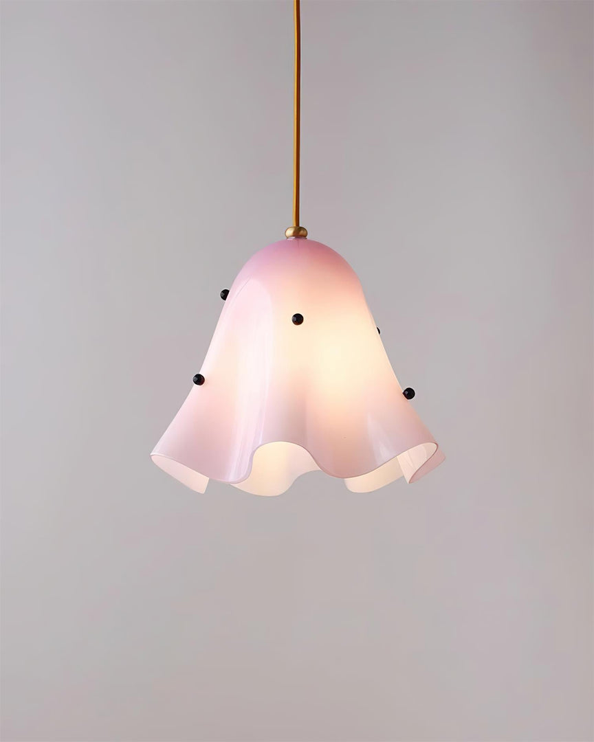 Bellina Artistic Glass Pendant Light - Modern Bloom Inspired Hanging Ceiling Lamp