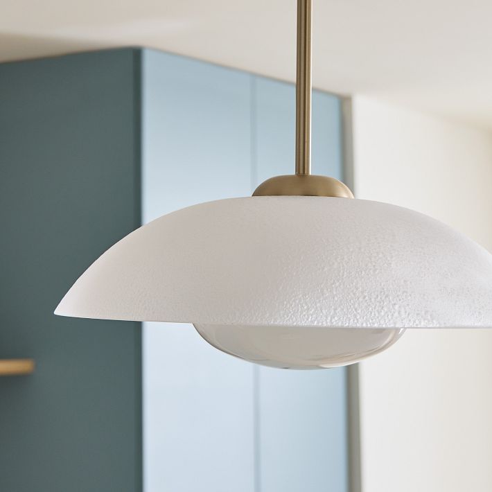 Elorina Pendant Light - Perforated Metal Shade, Champagne Bronze