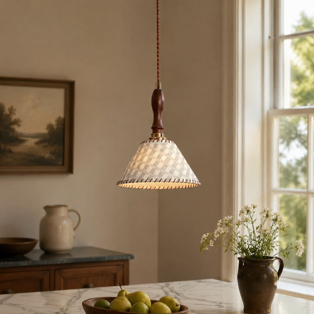 Wabi-Sabi Fabric Pendant Light